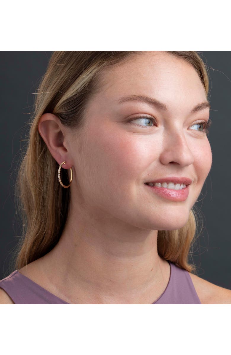 Bony Levy Monaco Diamond Hoop Earrings, Alternate, color,