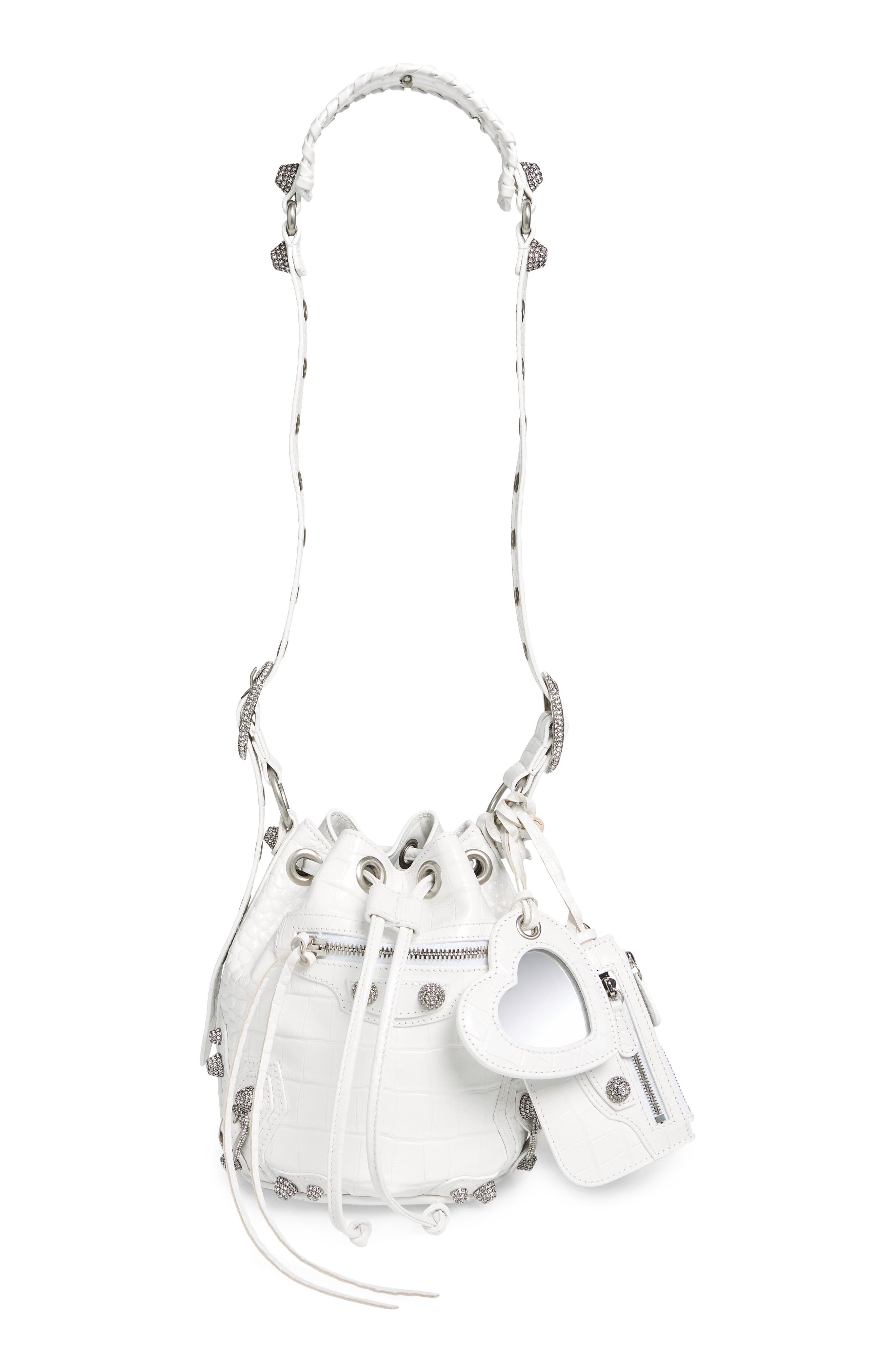 Balenciaga Extra Small Le Cagole Leather Bucket Bag, Main, color, 