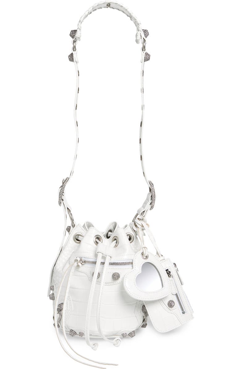 Balenciaga Extra Small Le Cagole Leather Bucket Bag, Main, color,