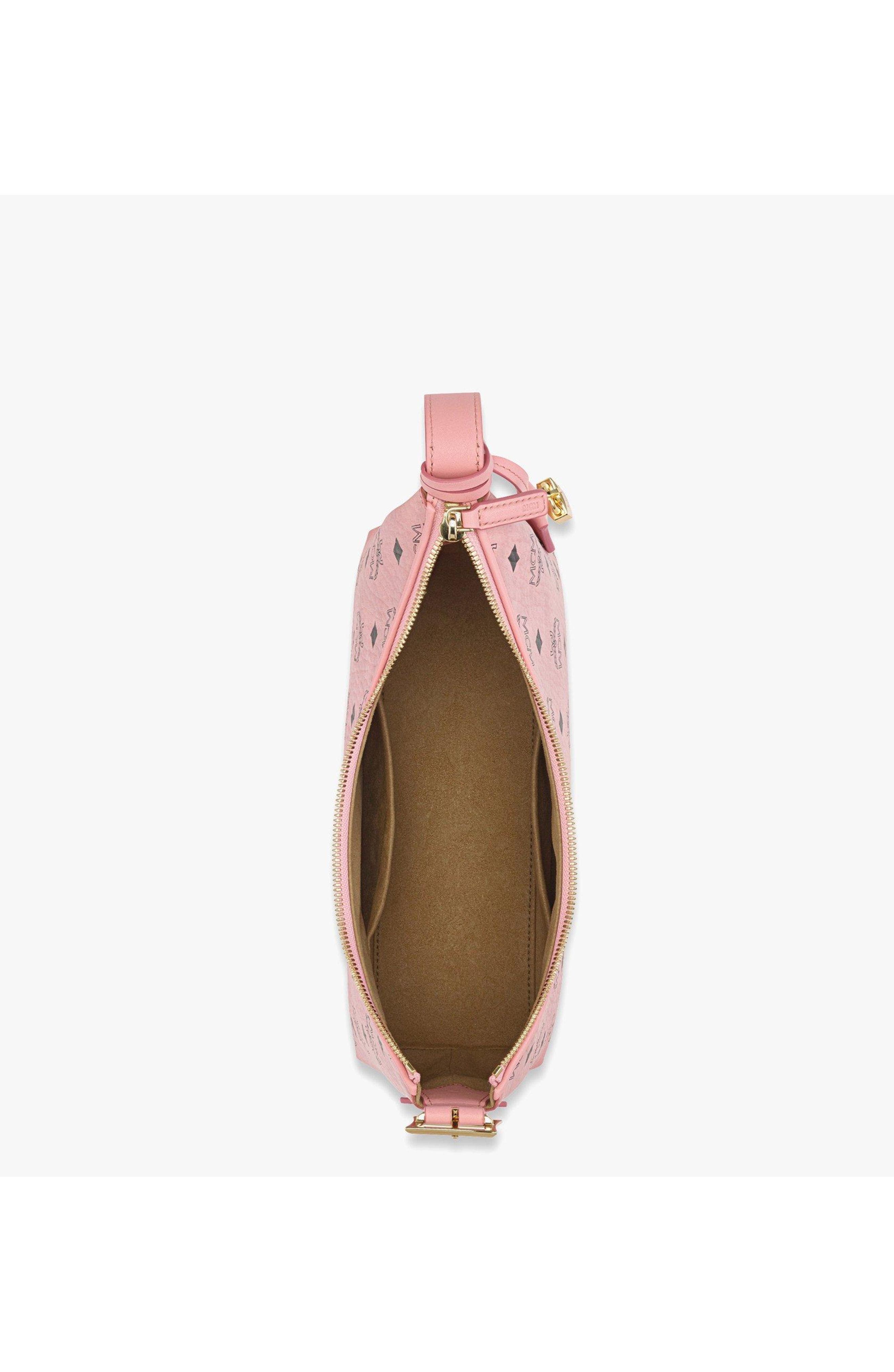 MCM Aren Hobo in Visetos, Alternate, color, Pink