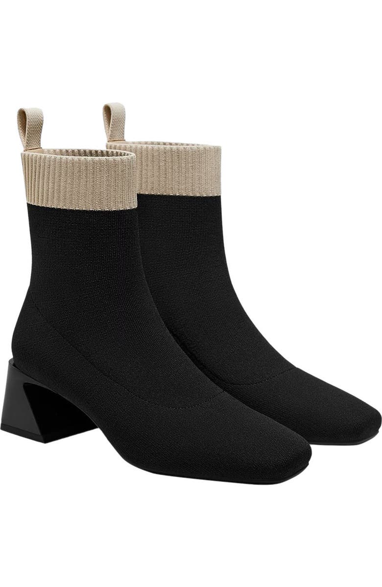 VIVAIA Regina Pro Water-Repellent Heeled Boots, Main, color, Black Cream