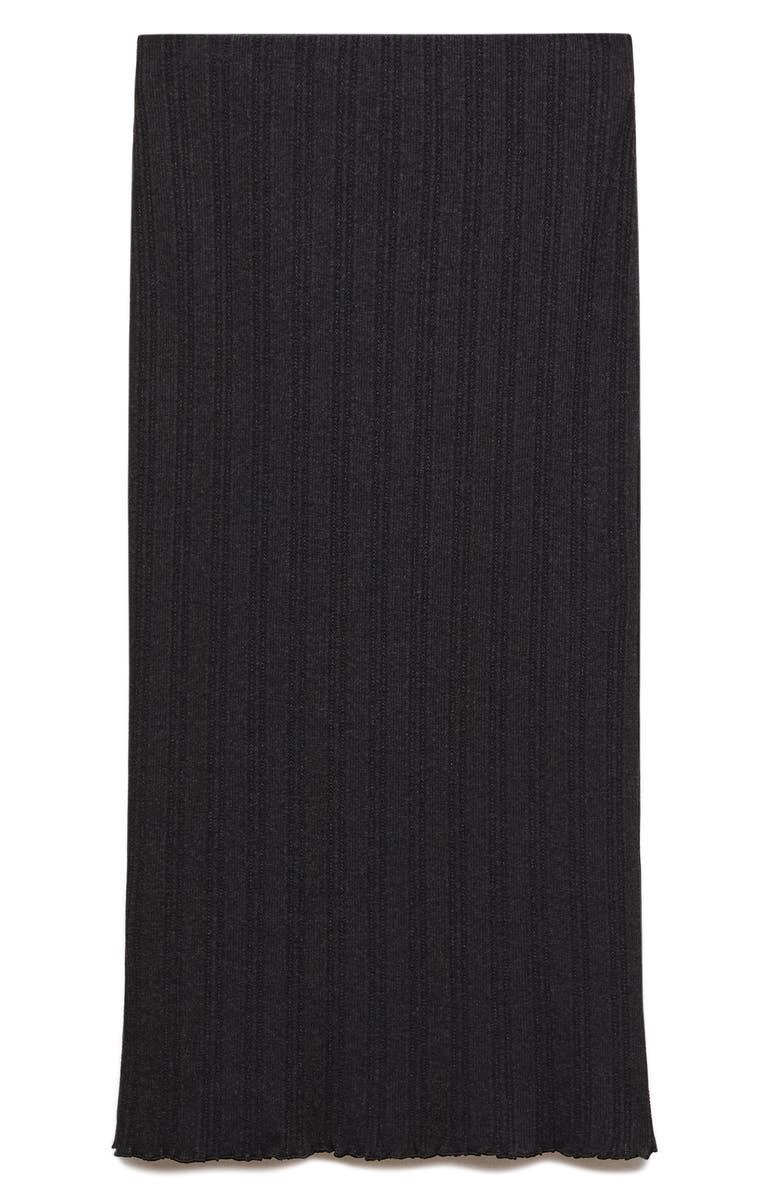 MANGO Rib Midi Sweater Skirt, Alternate, color,
