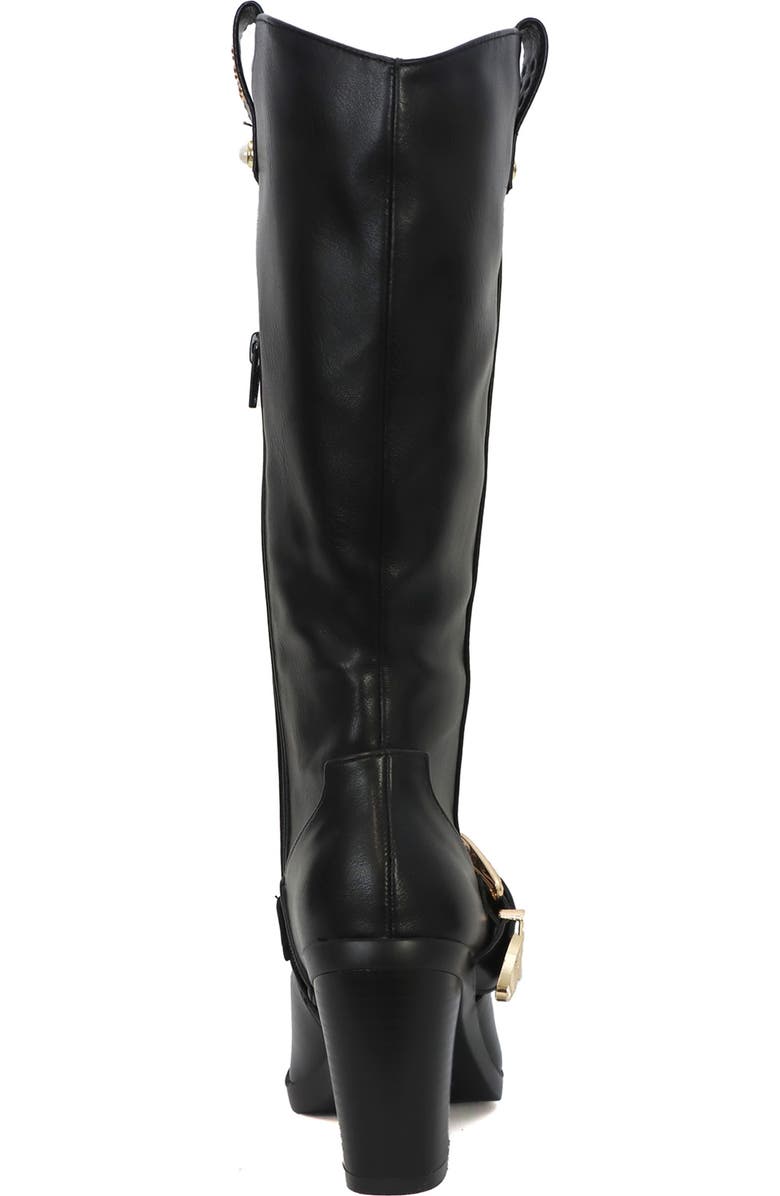 YOKI Muriel Buckle Western Boot, Alternate, color, Black