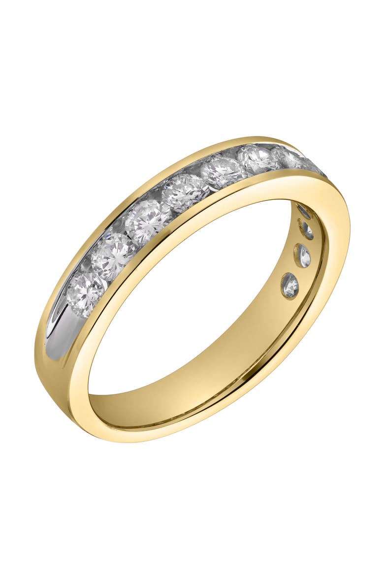 Helix 14K Gold Round Diamond Studded Band Ring - 1.04cts, Alternate, color, 14K Yellow Gold