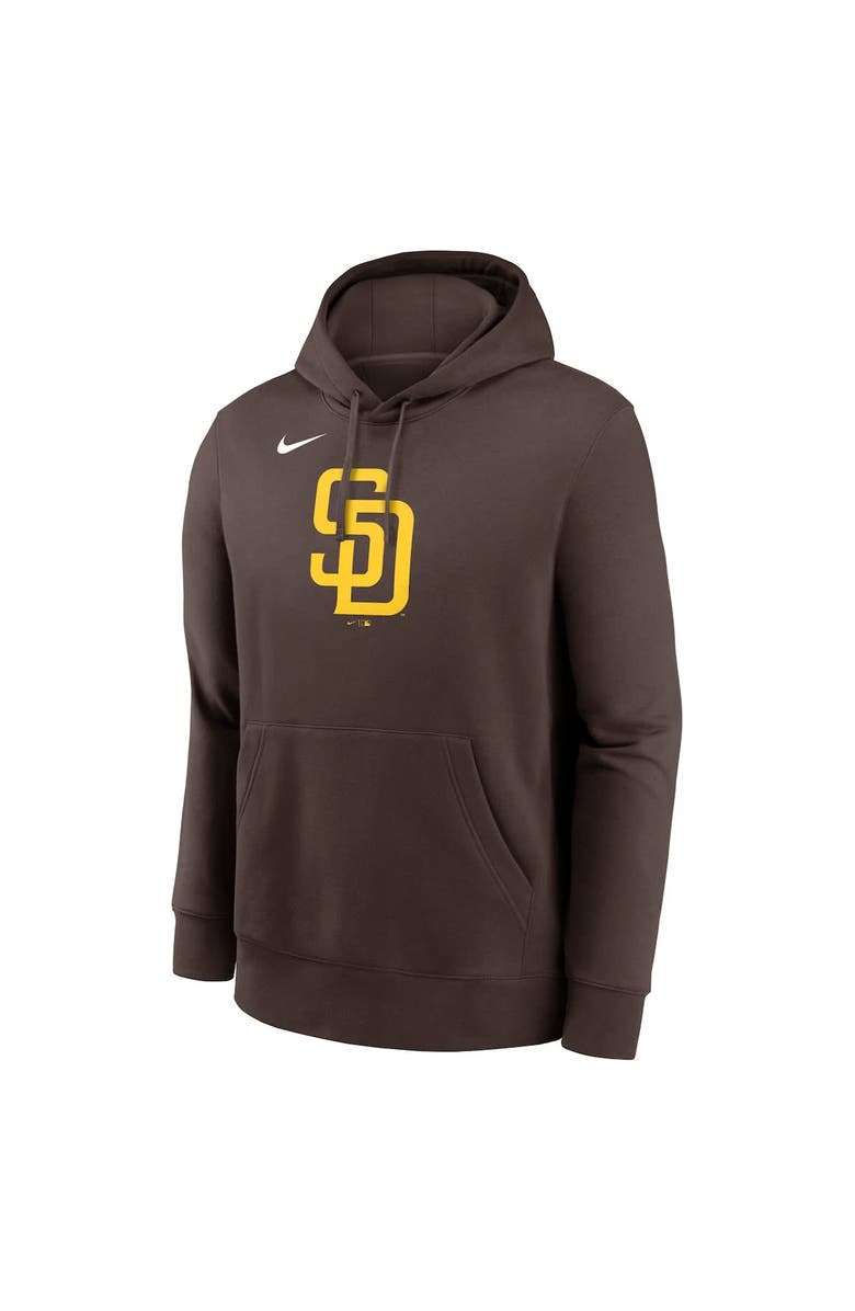 Nike Men's Nike Brown San Diego Padres Logo Club Fleece Pullover Hoodie, Alternate, color, Brown