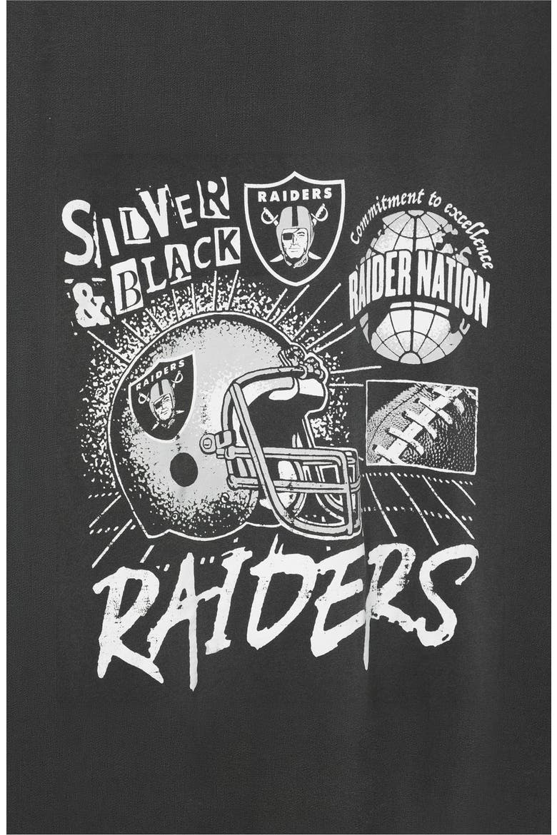 Las Vegas Raiders Cotton Graphic T-Shirt, Alternate, color, TRUE BLACK