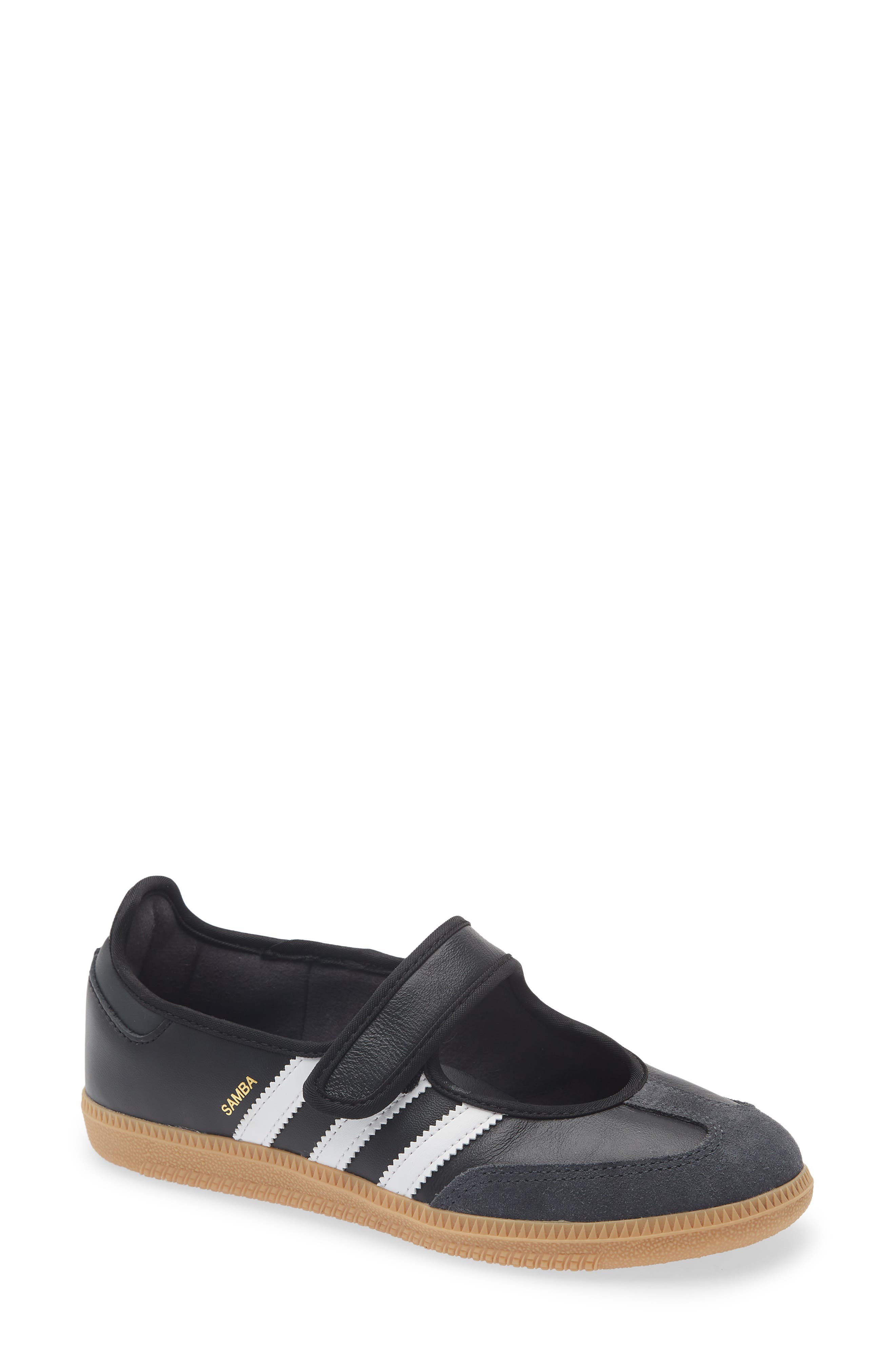 adidas Samba Jane Sneaker, Main, color, White/ Carbon/ Black