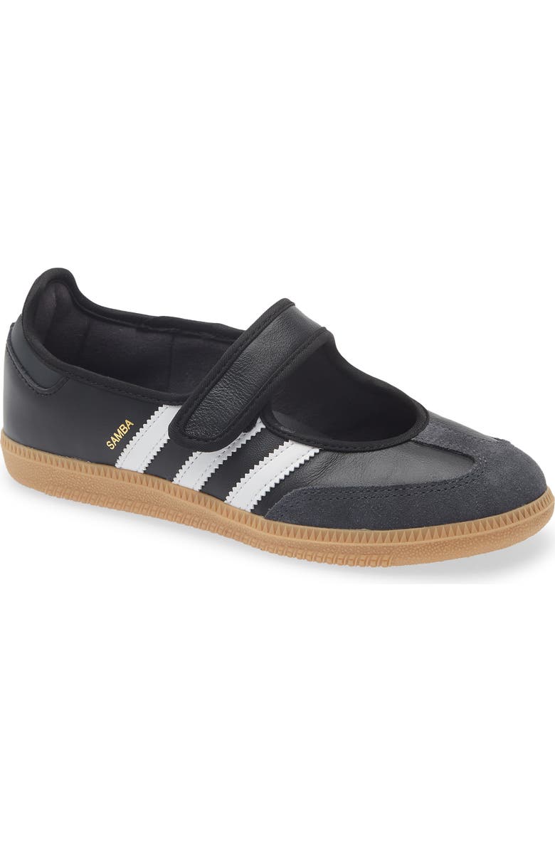 adidas Samba Jane Sneaker, Main, color, White/ Carbon/ Black
