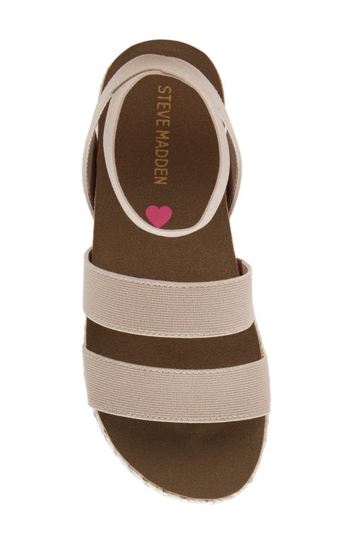 Steve Madden Kids' Jcharisa Ankle Strap Espadrille Platform Sandal In Natural