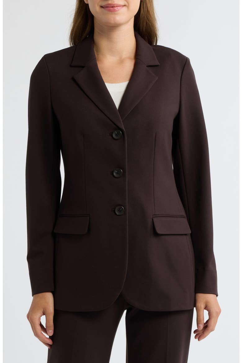 Three Button Blazer, Alternate, color, DEEP MAHOGANY