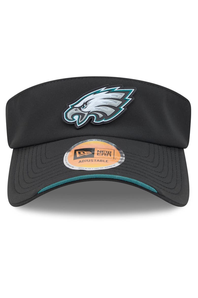 Men's New Era Black Philadelphia Eagles 2026 Sideline Adjustable Visor, Alternate, color, Black