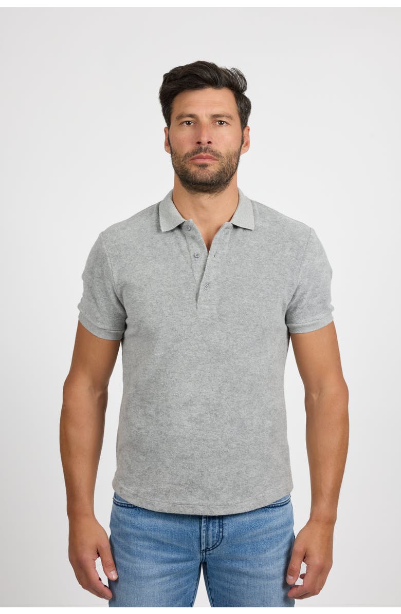 Monfrère Pierce Polo, Main, color, Light Grey Terry