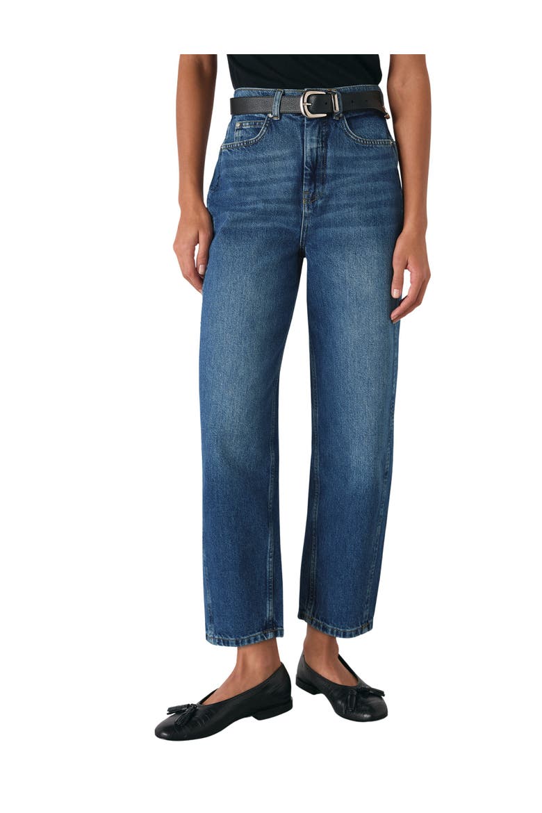 Stretch Barrel Leg Jeans, Main, color, Denim