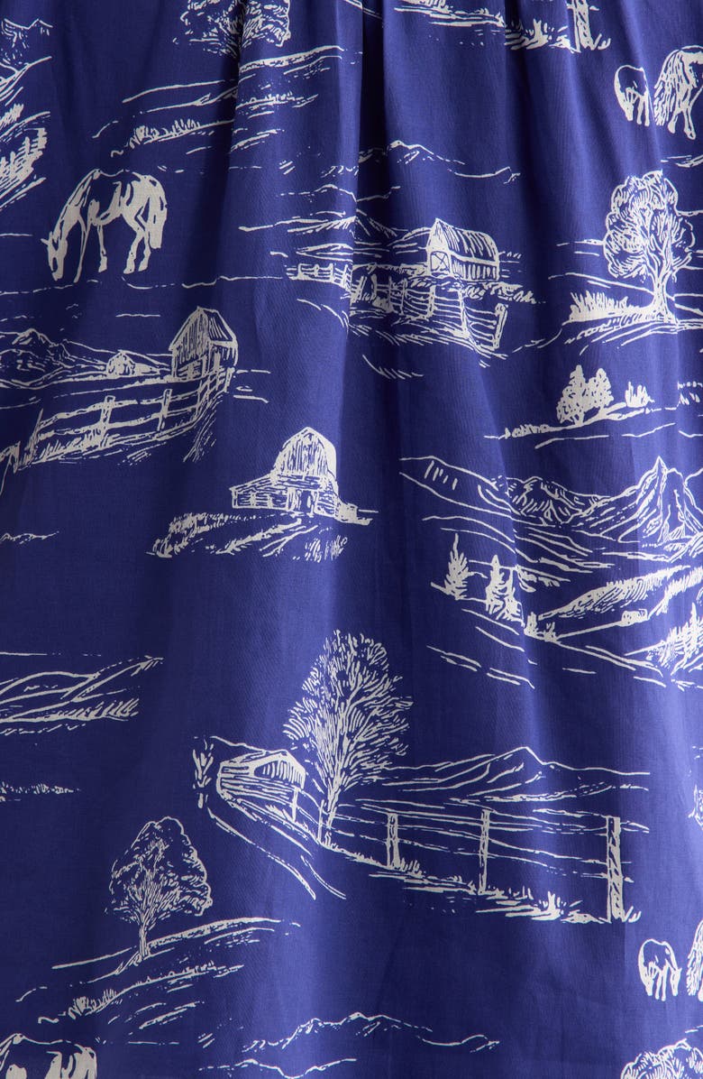 SUGARLIPS Evanna Floral Bermy Smocked Maxi Dress, Main, color,