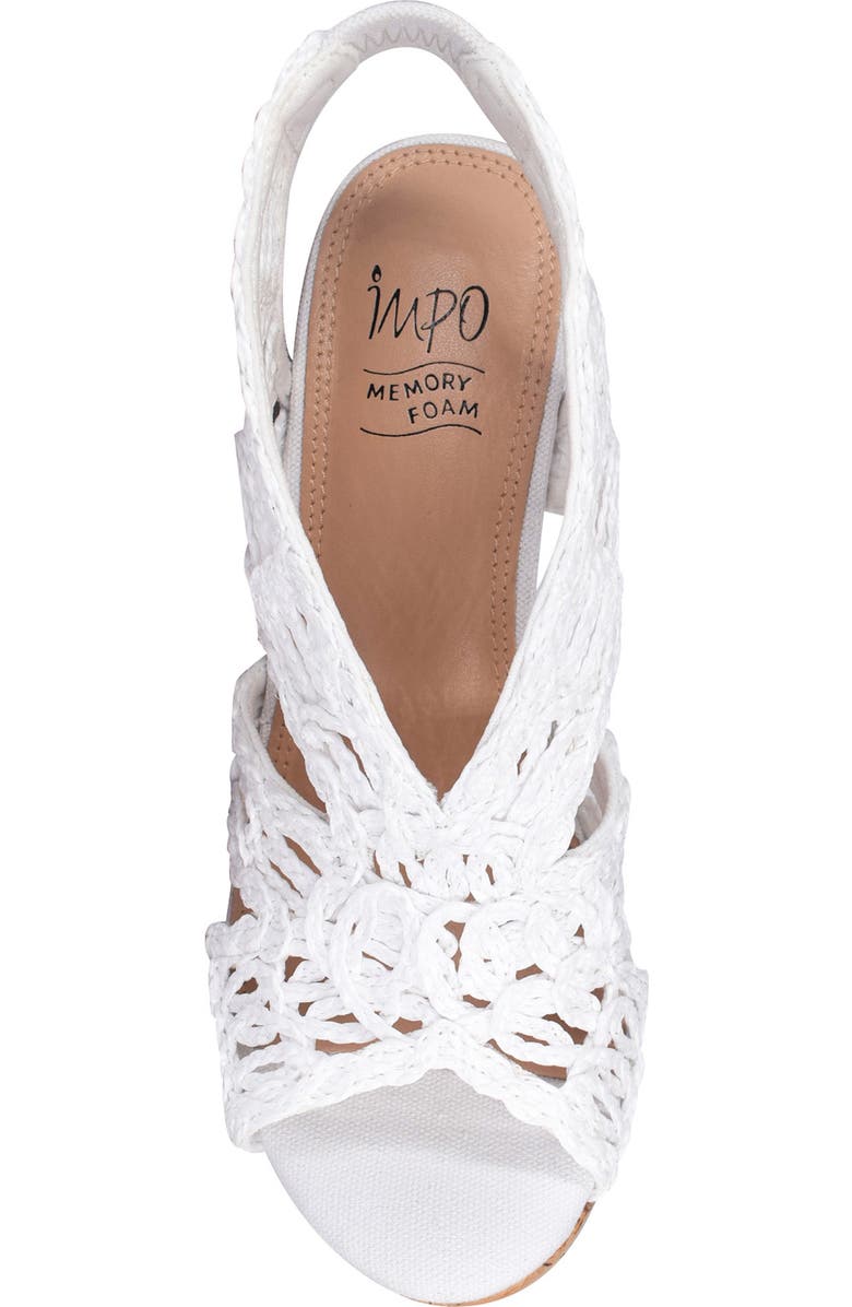 Impo Terinee Woven Raffia Strappy Wedge Sandal, Alternate, color,