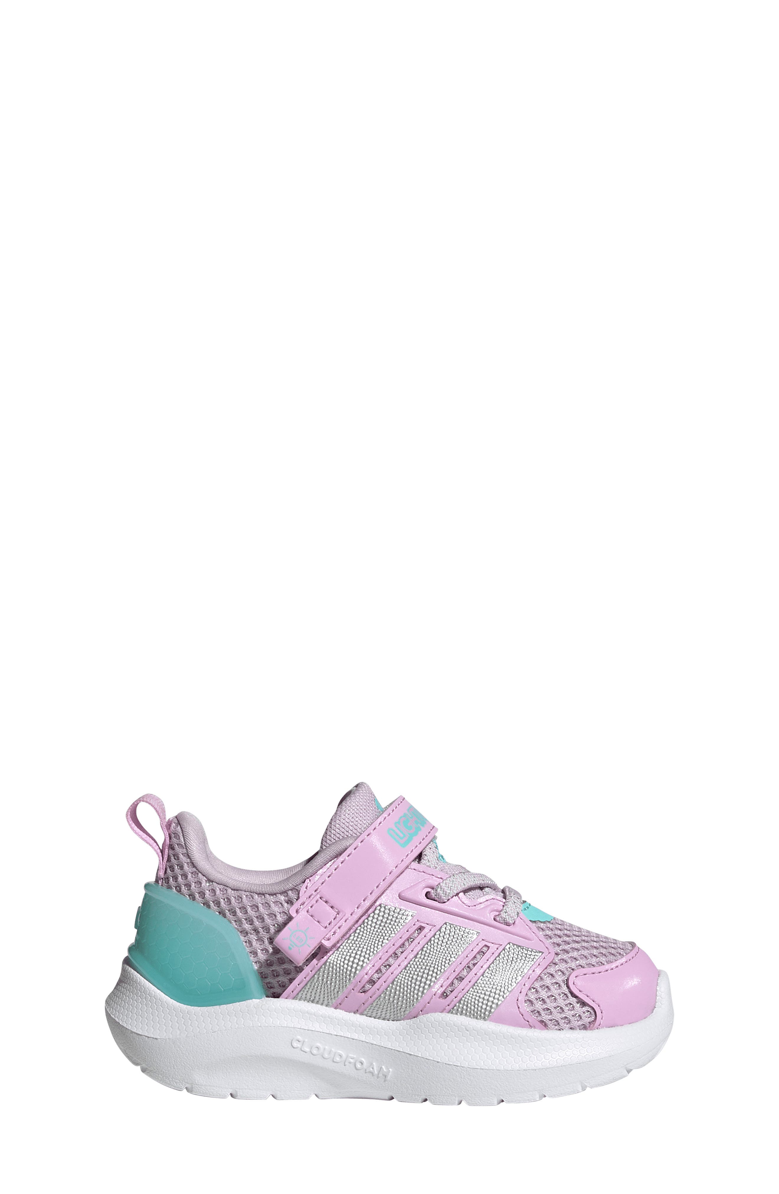 adidas Kids' Lightorama Sneaker, Alternate, color, Lavender/ Silver/ Aqua