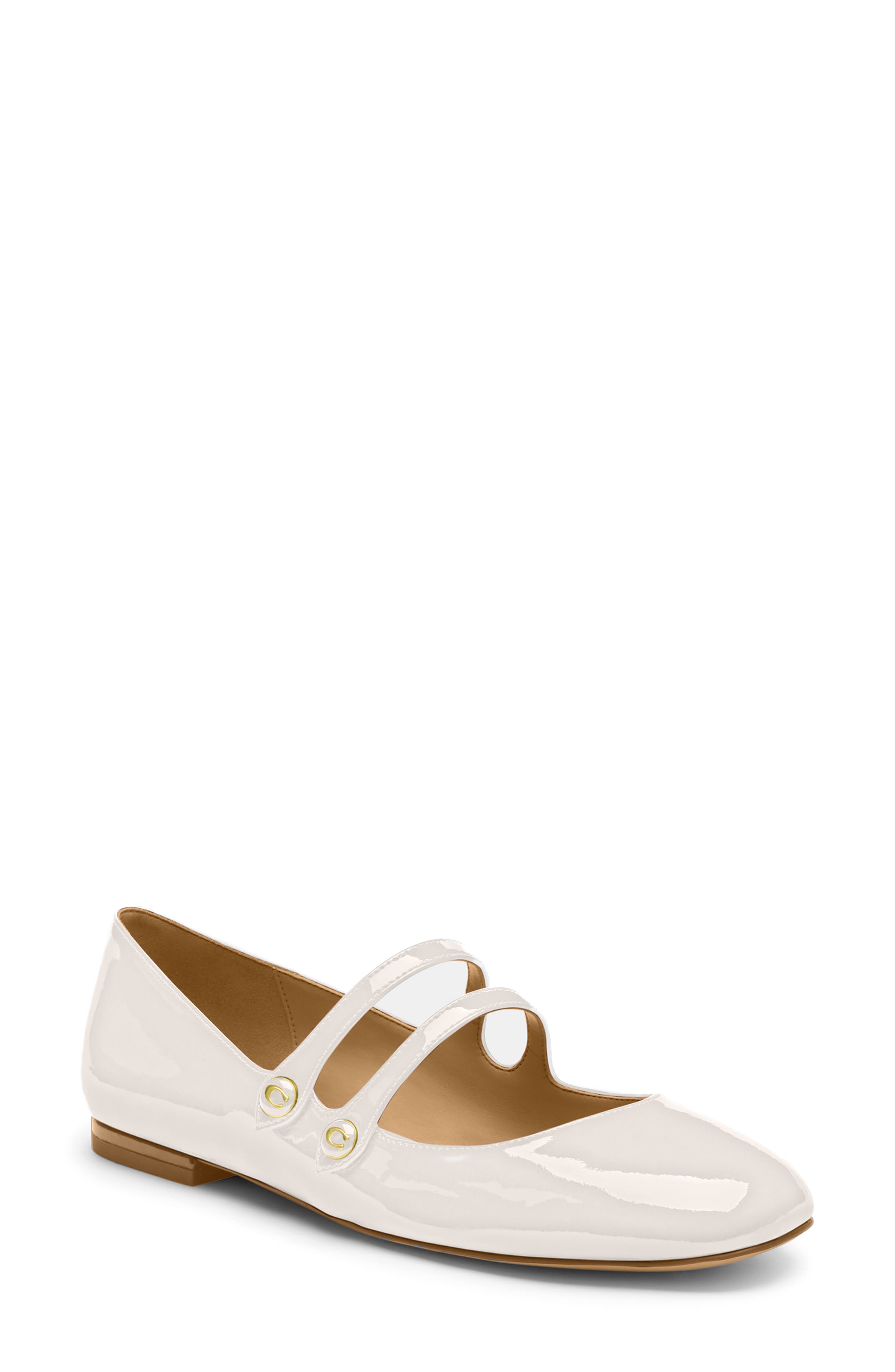COACH Winley Mary Jane Flat, Main, color, Chalk