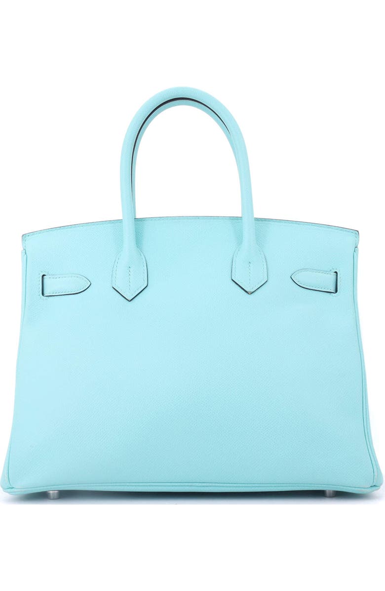 Pre-Owned Hermes Birkin Handbag Blue Epsom with Palladium Hardware 30, Alternate, color, Bleu Atoll