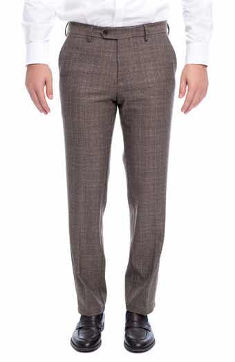 VELLAPAIS Tirfon Plaid Straight Leg Pants