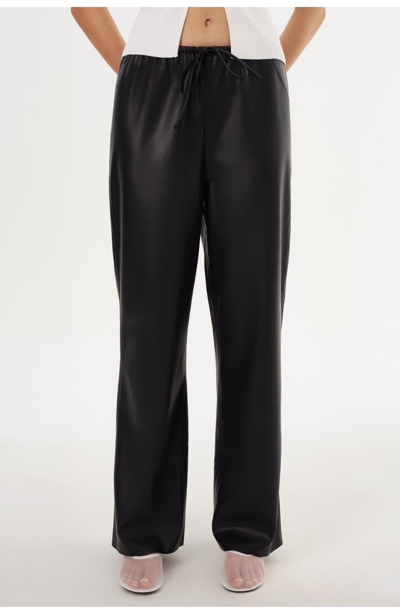 LAMARQUE FAITH | Faux Leather Relaxed Pant, Main, color, Black