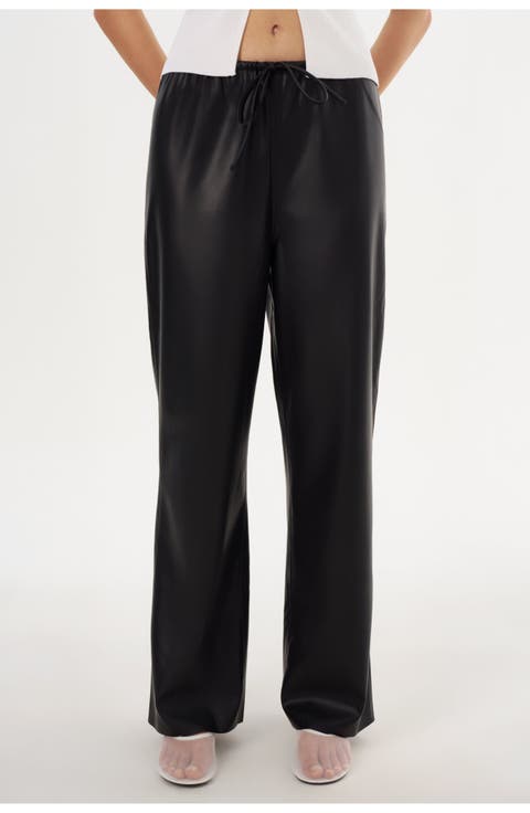 FAITH | Faux Leather Relaxed Pant