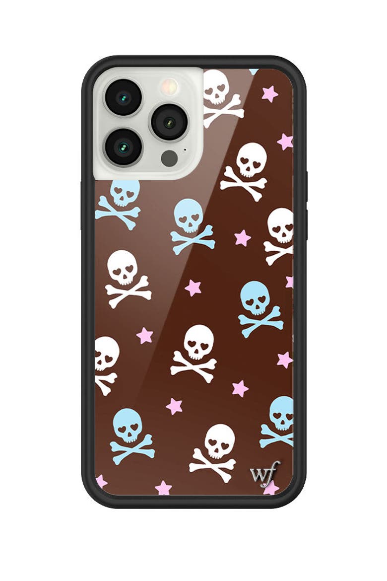 Crossbones iPhone Case, Alternate, color, Brown