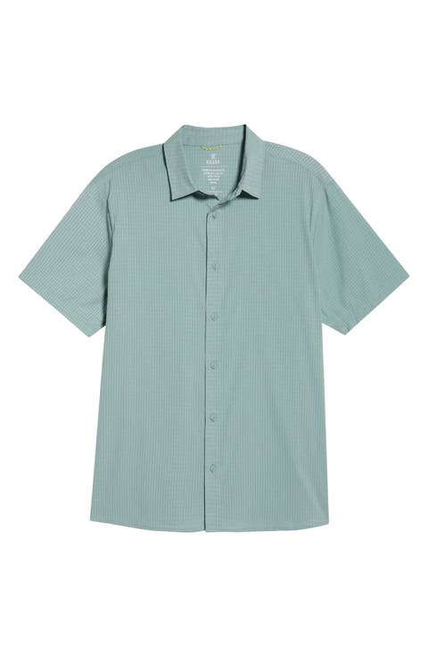 Bless Up Short Sleeve Button-Up Shirt