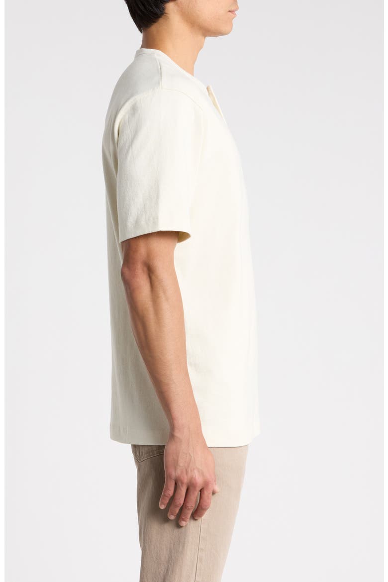 Cotton Henley, Alternate, color, WHITE