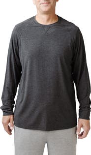 Cozy Earth Stretch Long Sleeve Crewneck T-Shirt