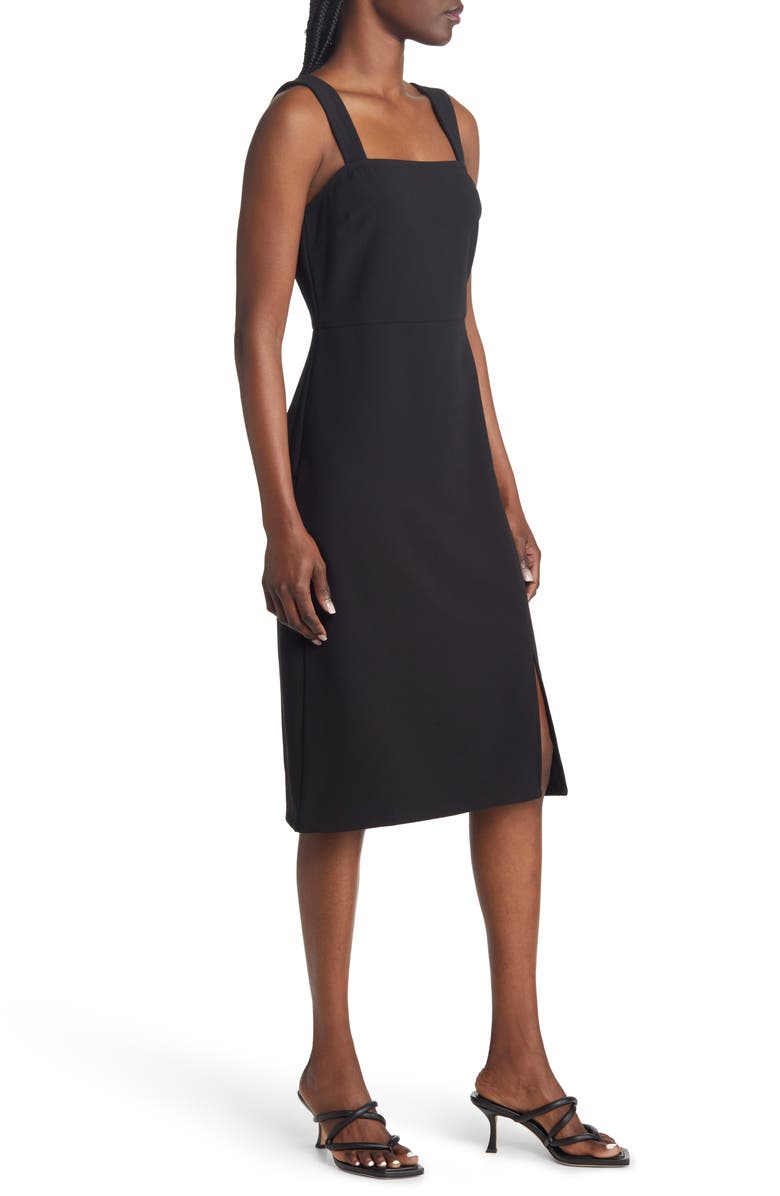 Chelsea28 Square Neck Side Slit Dress, Alternate, color,