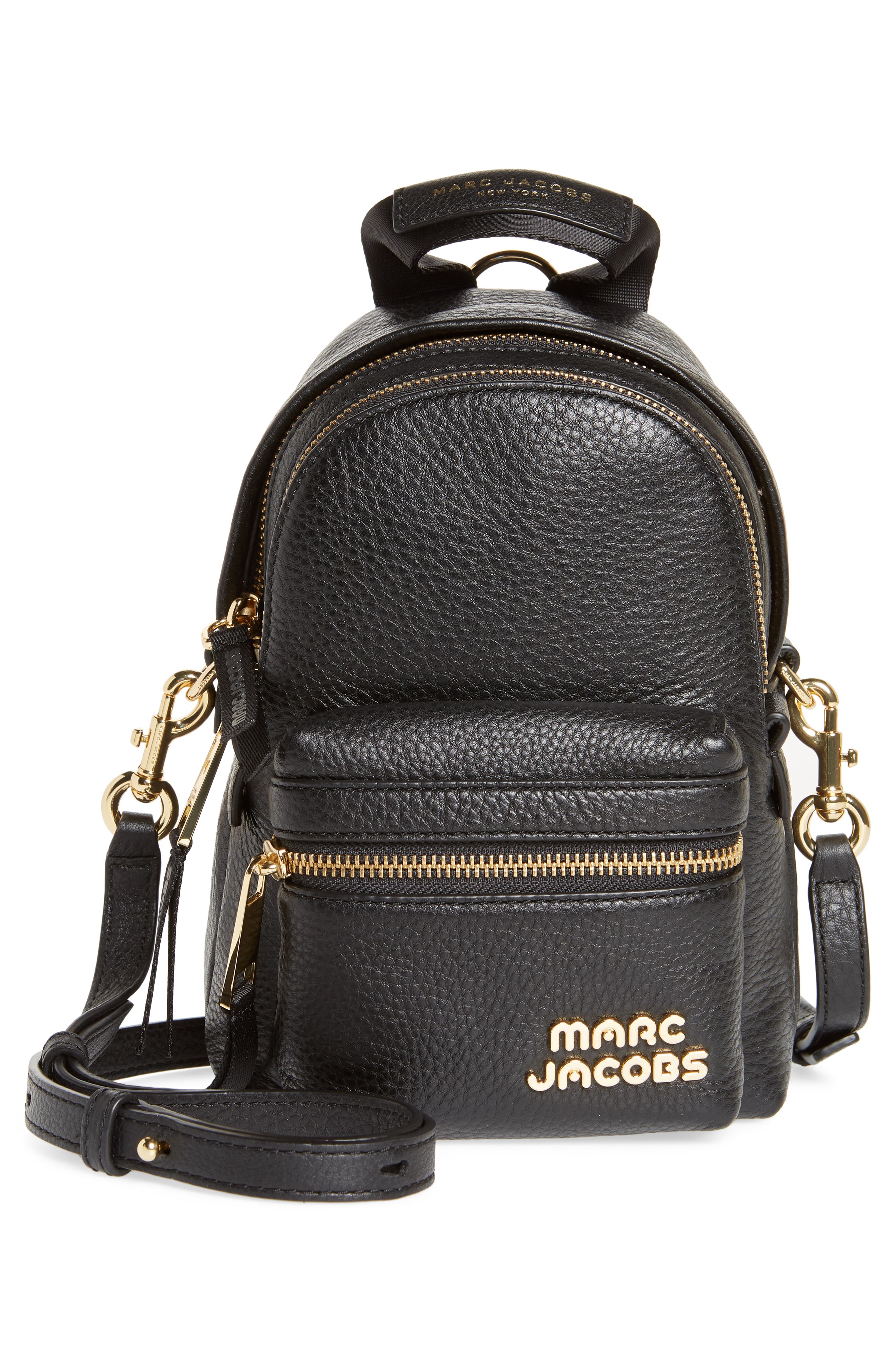 Marc Jacobs Mini Trek Leather Backpack, Alternate, color, 