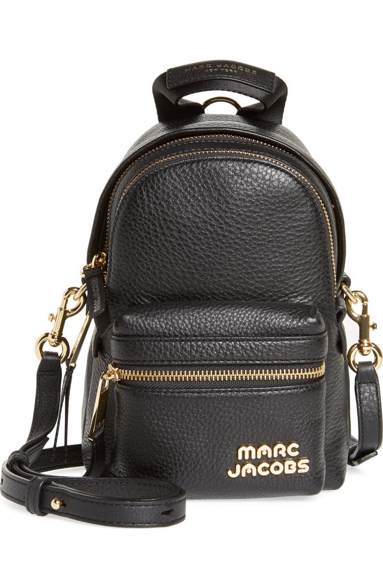 Marc Jacobs Mini Trek Leather Backpack, Alternate, color,