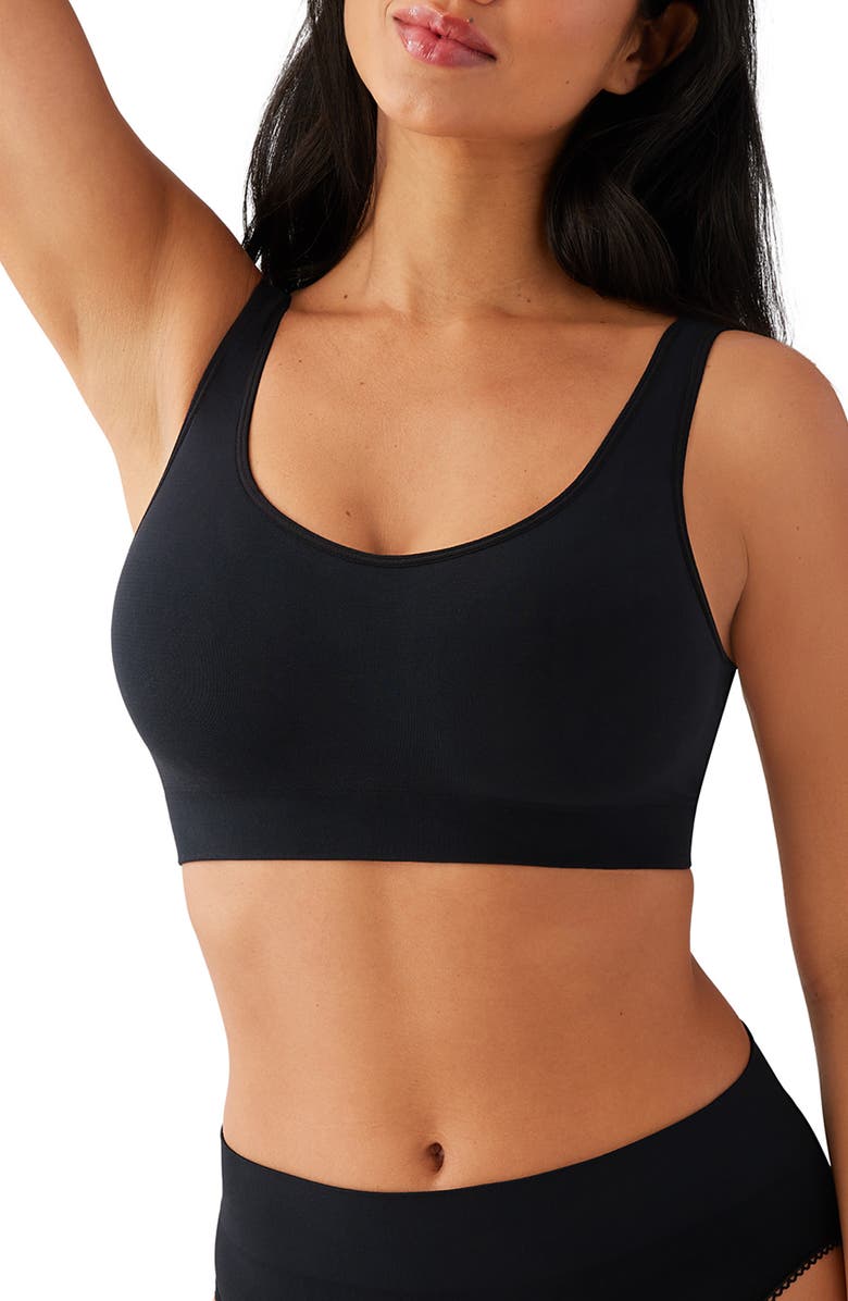 Wacoal Feeling Flexible Full Bust Bralette, Main, color, Black