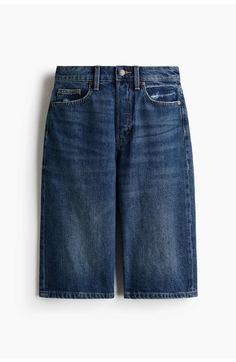 H&M Denim Bermuda Shorts, Main, color, Dark Denim Blue