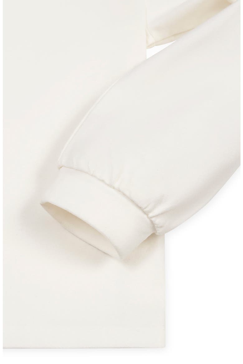 Kids' Organic Mock Neck Balloon Sleeve Knit Top, Alternate, color, Soft White