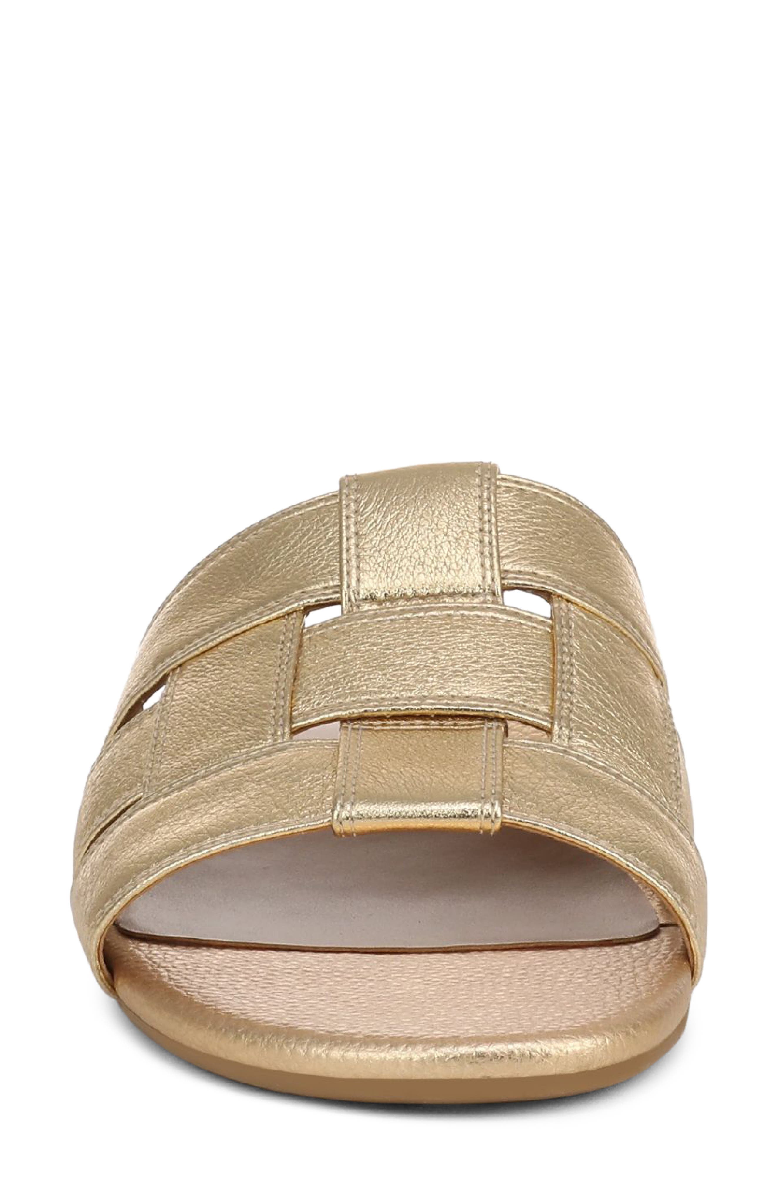 Glendora Slide Sandal, Alternate, color, GOLD