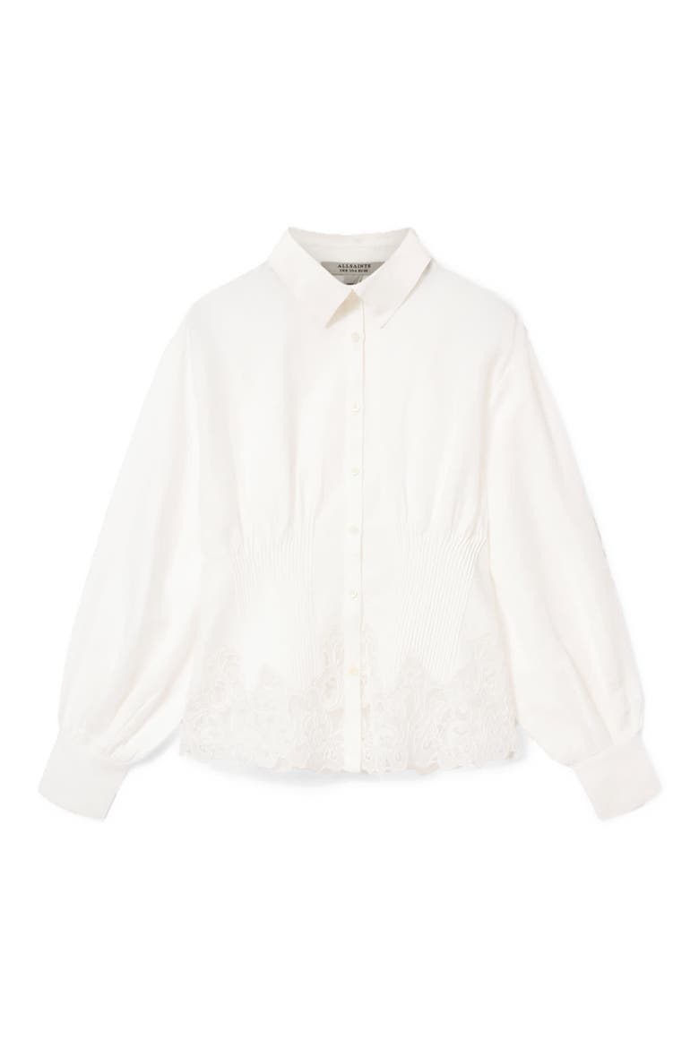 Carol Lace Shirt, Alternate, color, WHITE