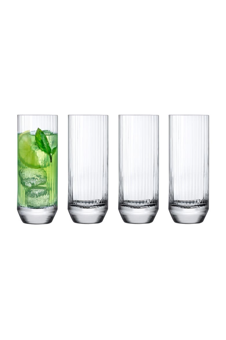 Big Top Set of 4 Highball Glasses, Alternate, color, CLEAR