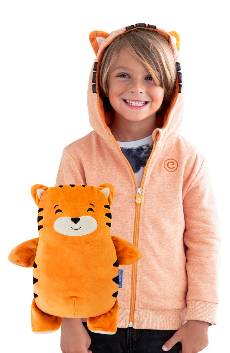 Cubcoats Tomo 2-in-1 Stuffed Animal Hoodie, Main, color, 