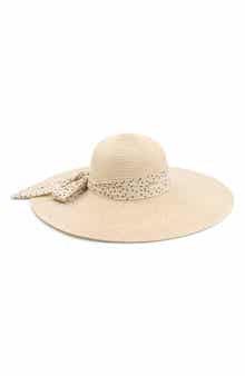 SURELL Bow Bell Straw Hat