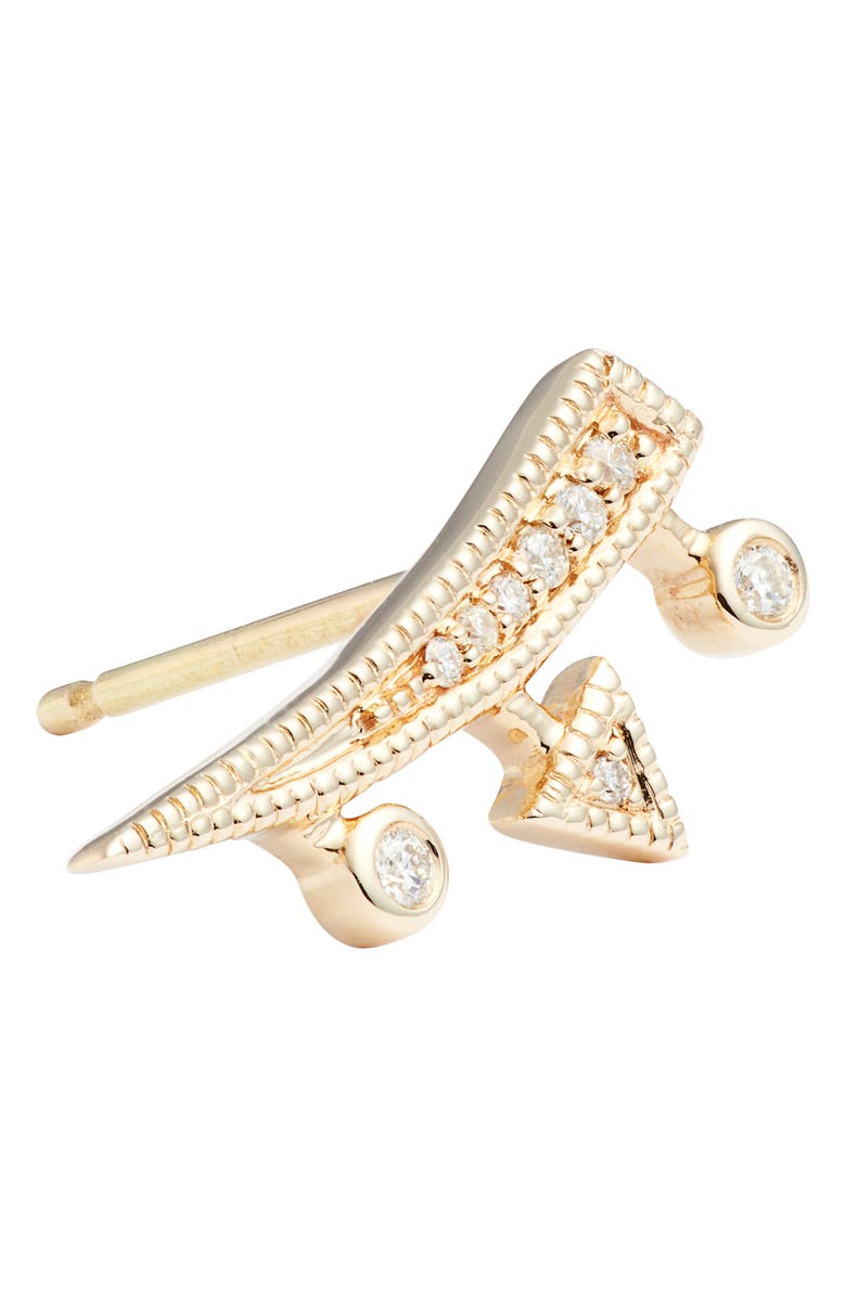 Dana Rebecca Designs Diamond Ear Crawlers, Alternate, color, 