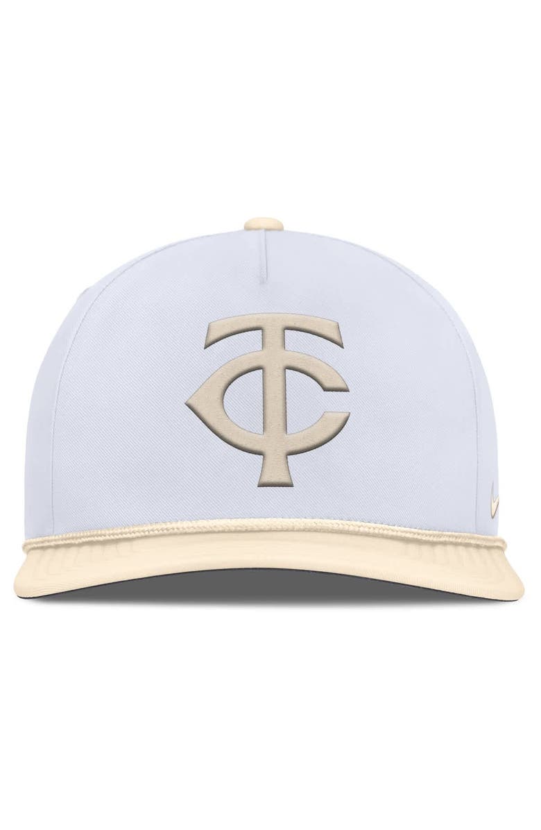 Nike Men's Nike  White/Cream Minnesota Twins Pro Performance Snapback Hat, Alternate, color, 