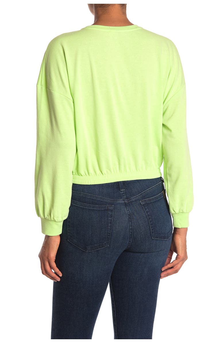 Elodie Neon Elastic Waist Sweatshirt, Alternate, color,