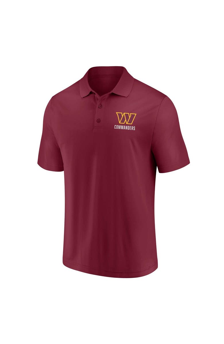 FANATICS Men's Fanatics Branded White/Burgundy Washington Commanders Lockup Two-Pack Polo Set, Alternate, color, 
