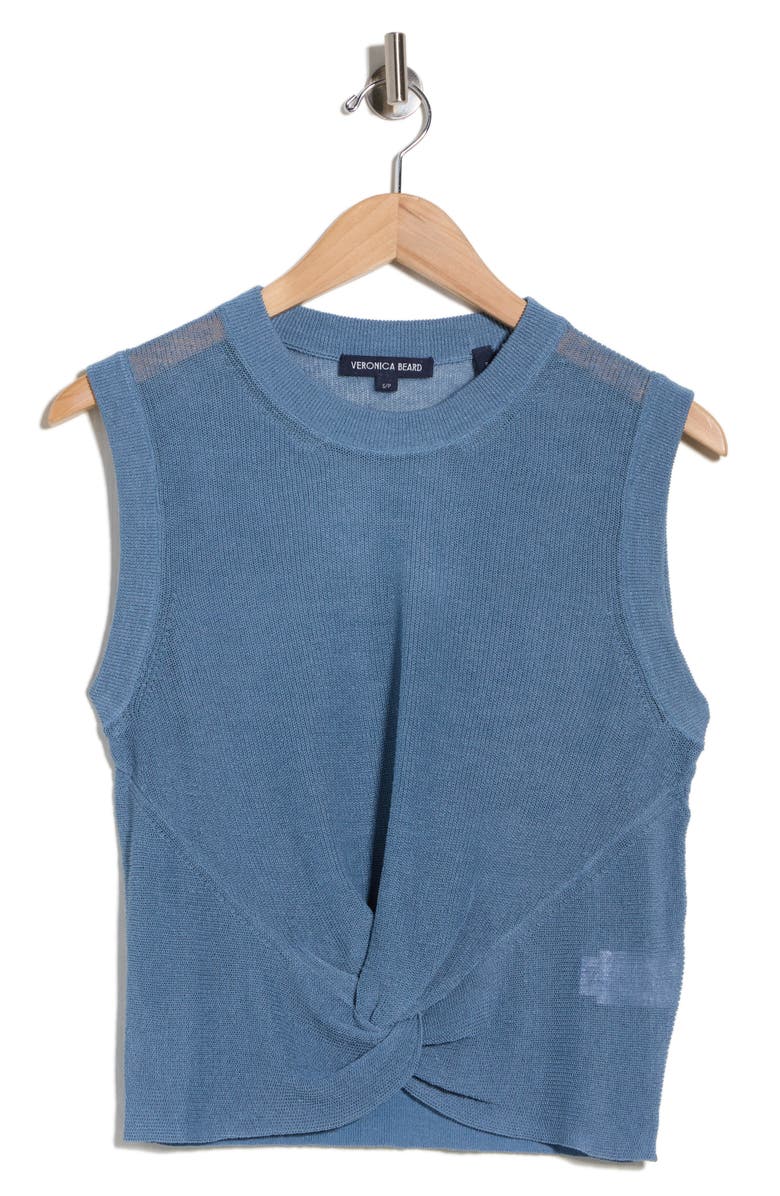 Veronica Beard Kellen Linen Blend Sweater Tank, Alternate, color,