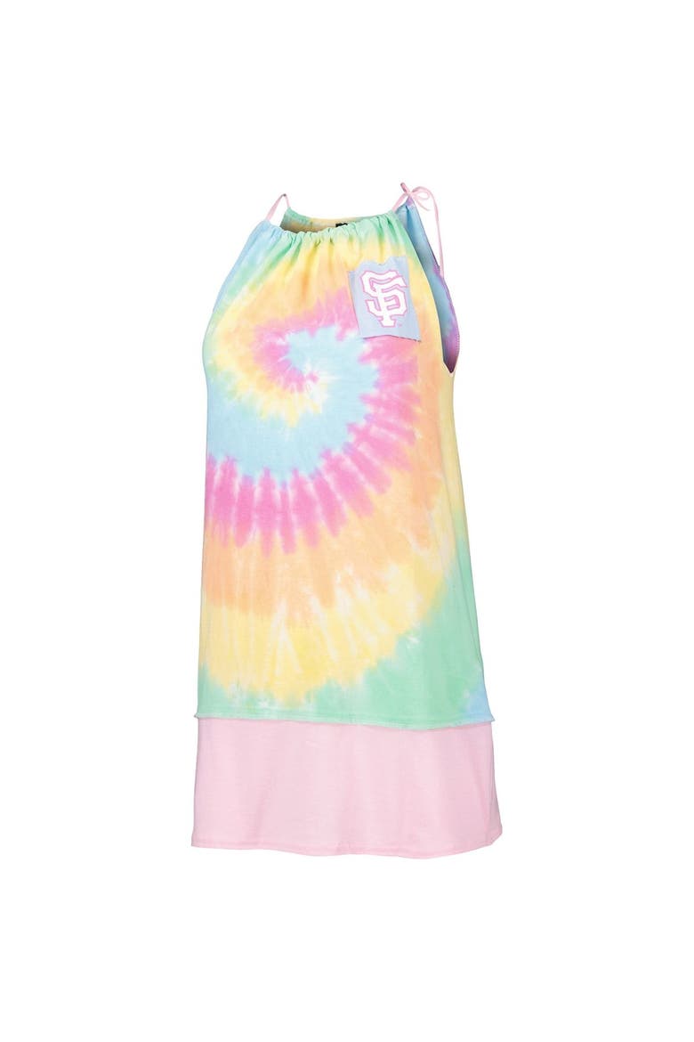 Women's Refried Apparel White San Francisco Giants Tie-Dye Tank Dress, Alternate, color, White