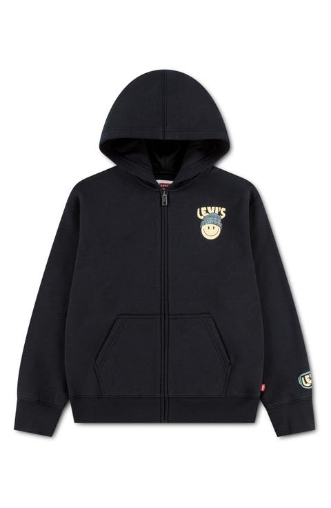 Kids' Winter Smiley Full Zip Graphic Hoodie
