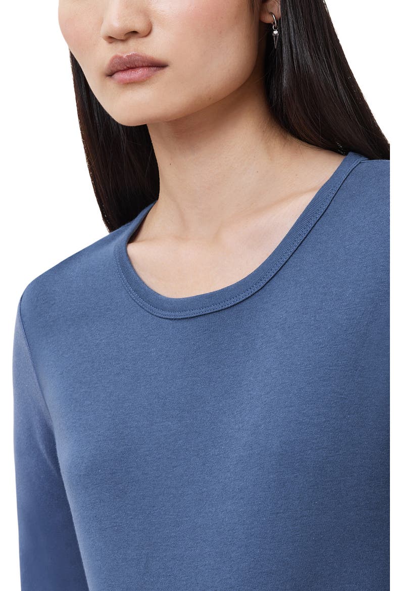 Stevie Long Sleeve Organic Cotton T-Shirt, Alternate, color, LIGHT DENIM BLUE