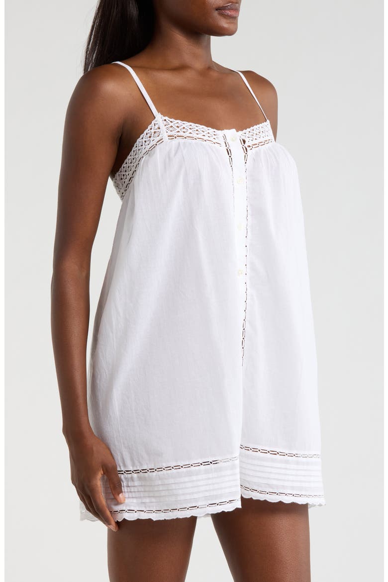 Cotton Voile Chemise, Alternate, color, WHITE CLOUD