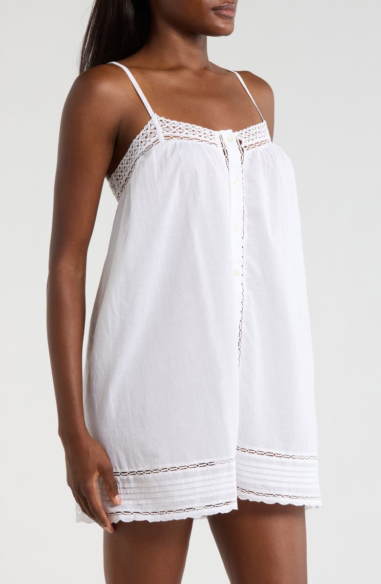 Polo Ralph Lauren Cotton Voile Chemise, Alternate, color, White Cloud